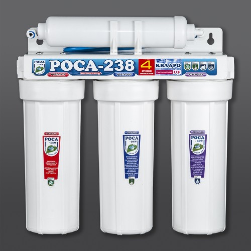 Проточний фільтр «Роса-238» Квадро з ультрафільтраційною мембраною