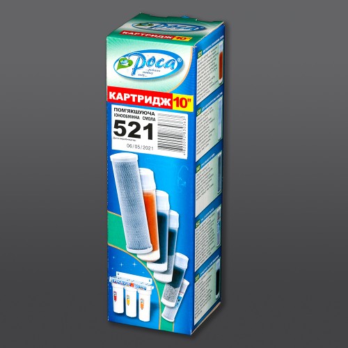 Картридж умягчения воды «Роса-521» 10" (ионообменная смола) 