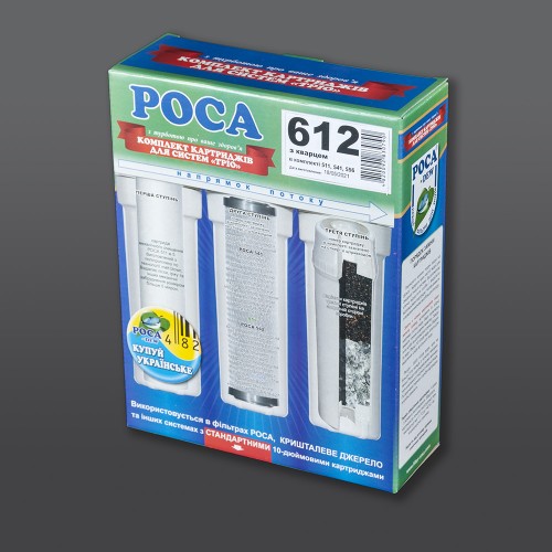 "Rosa 612" set of trio cartridges with quartz